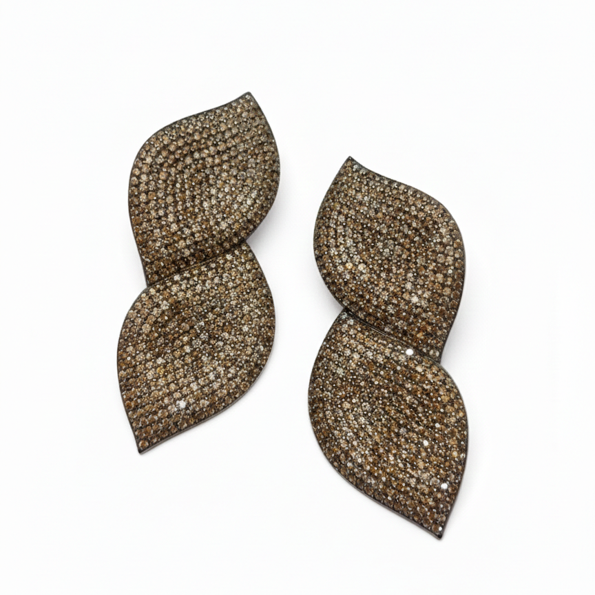 SILVER 925 BROWN ZIRGON