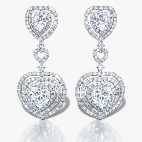 SILVER 925 ZIRGON HEARTS