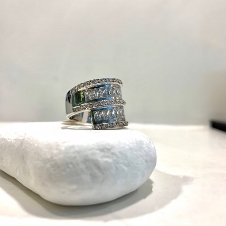 RING WHITE GOLD K14