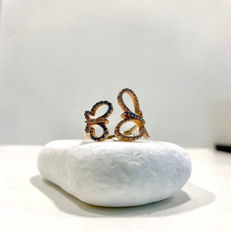 RING BUTTERFLY ROSE GOLD K18