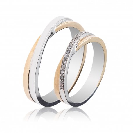 TWO TONE WEDDING RINGS