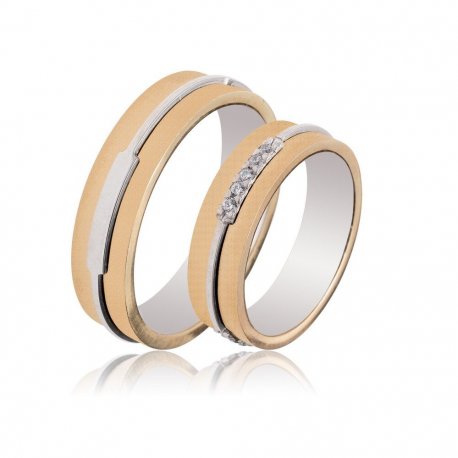 TWO TONE WEDDING RINGS