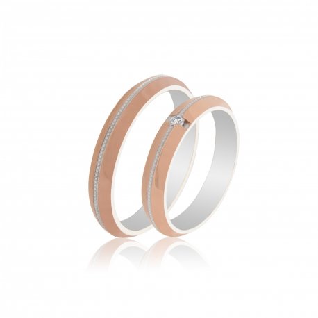 TWO TONE WEDDING RINGS