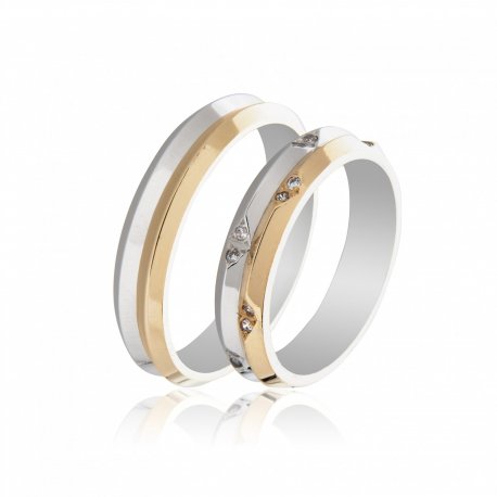 TWO TONE WEDDING RINGS