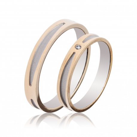 TWO TONE WEDDING RINGS