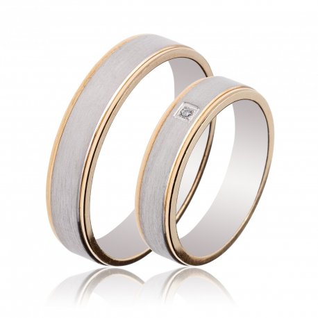 TWO TONE WEDDING RINGS