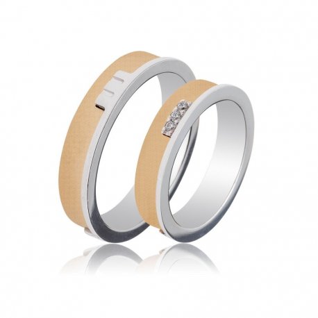 TWO TONE WEDDING RINGS