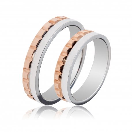 TWO TONE WEDDING RINGS