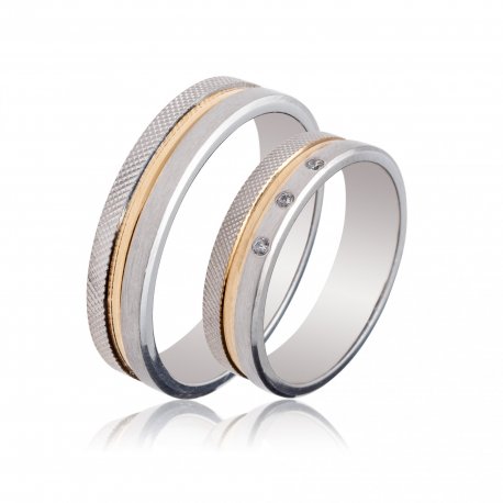 TWO TONE WEDDING RINGS