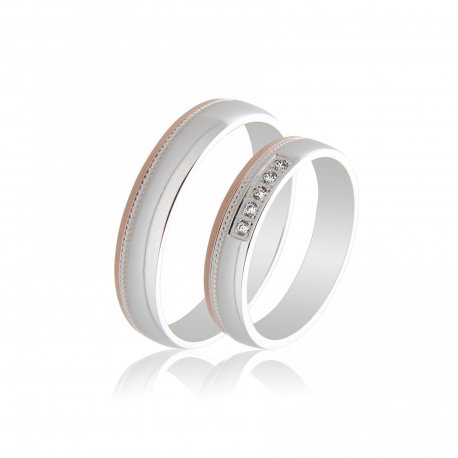 TWO TONE WEDDING RINGS