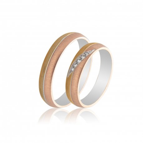 TWO TONE WEDDING RINGS