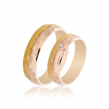 TWO TONE WEDDING RINGS