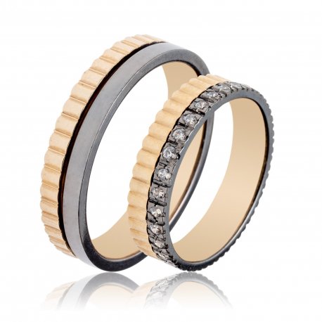 TWO TONE WEDDING RINGS