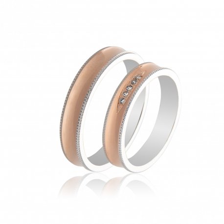 TWO TONE WEDDING RINGS