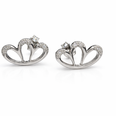 K14 WHITE GOLD BUTTERFLIES