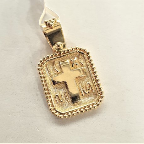 GOLD BYZANTINE PENDANT K18