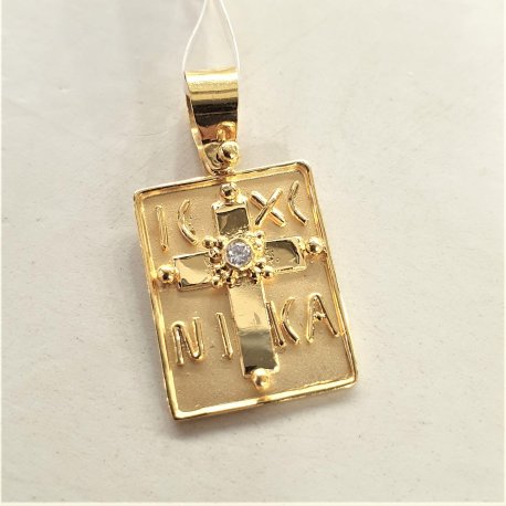 GOLD BYZANTINE PENDANT Κ18