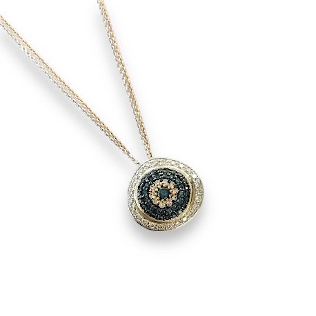 Necklace K18 white gold with brilliants