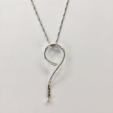 Necklace white gold 18K