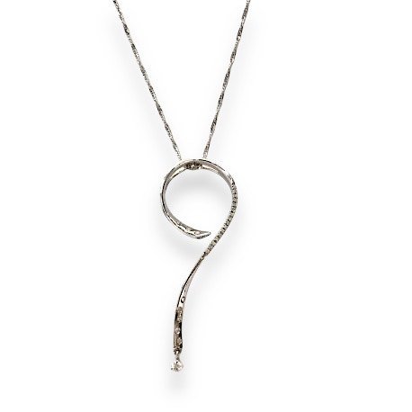 Necklace white gold 18K