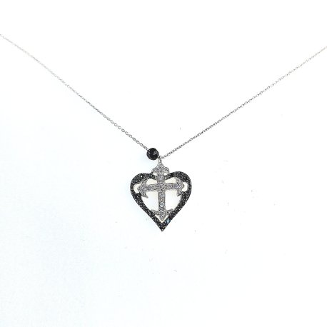 NECKLACE INFINITY WHITE GOLD K14