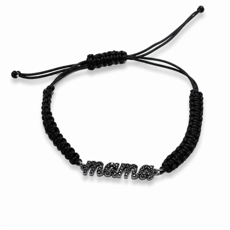 MAKRAME BRACELET MAMA SILVER 925
