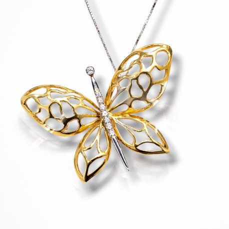 PENDANT BUTTERFLY K18
