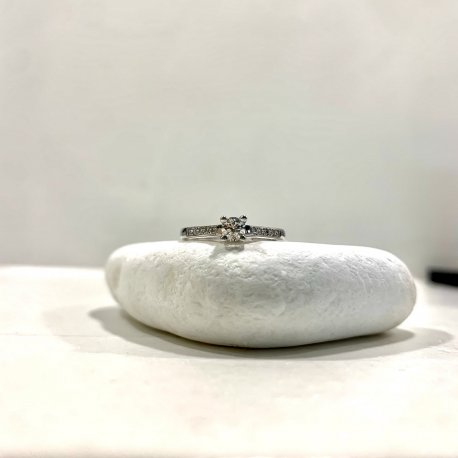 WEDDING RING WITH DIAMONDS K18