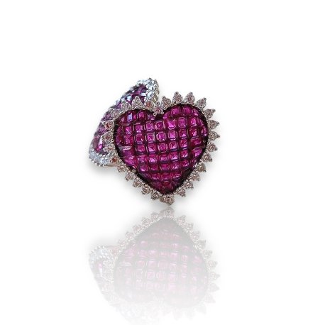 EARRINGS HEART SILVER 925