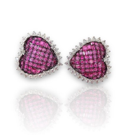 EARRINGS HEART SILVER 925