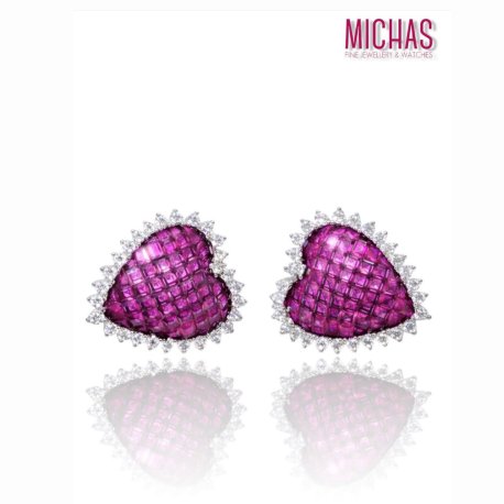 EARRINGS HEART SILVER 925