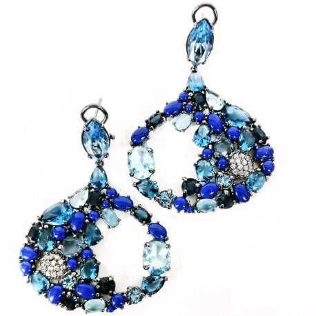 earrings lapis