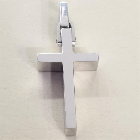 CROSS WHITE GOLD K18