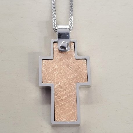 ΣΤΑΥΡΟΣ ΡΟΖ ΧΡΥΣΟ ΚΑΙ ΛΕΥΚΟΧΡΥΣΟ Κ14